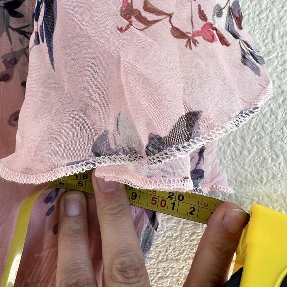 Sundance Alexandria Dress Floral Chiffon Teired Midi Women’s XL Garden Cottage - Picture 6 of 9